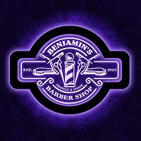 Vista 5 de Letrero de neón personalizado para barbería - Letrero luminoso personalizado para barbería