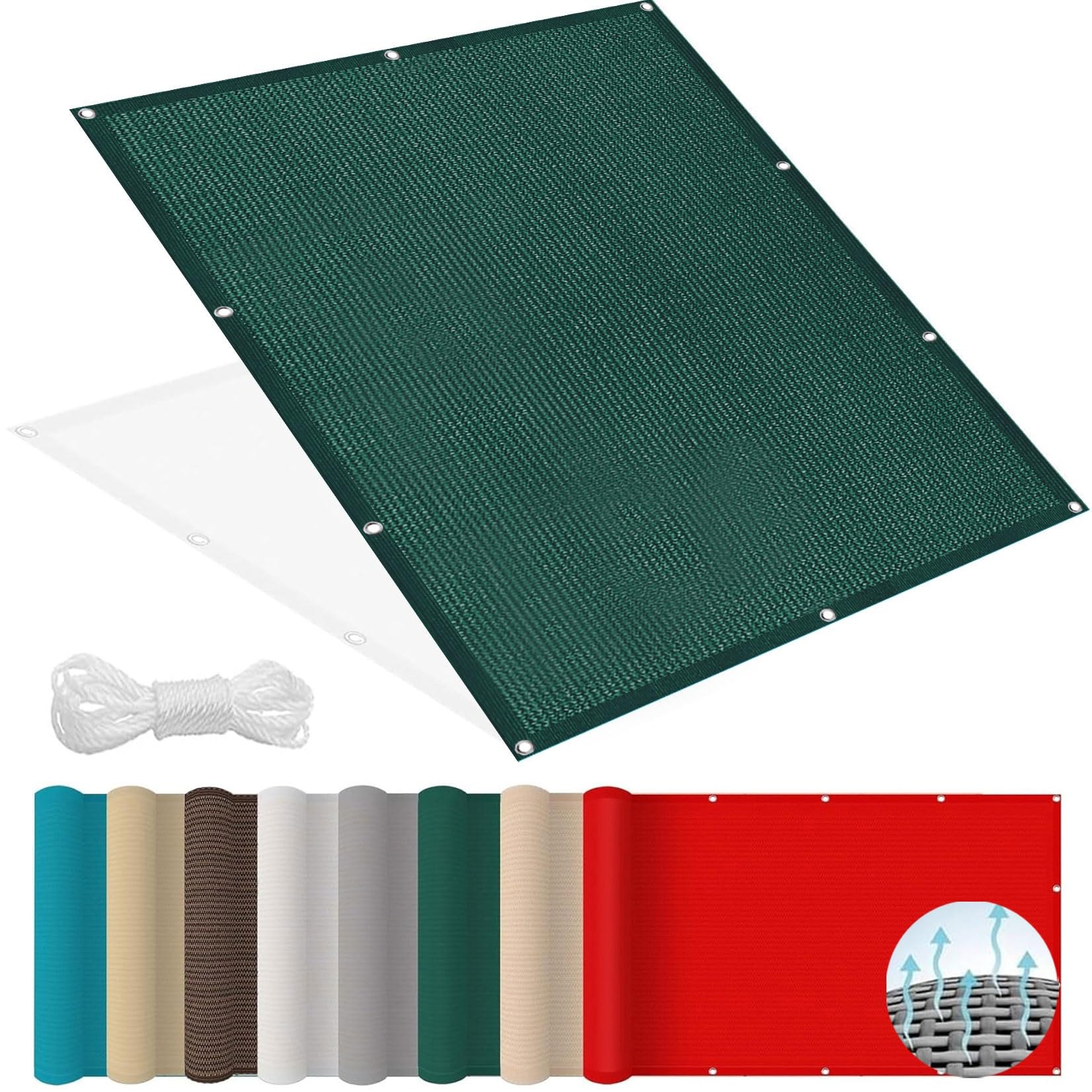 Voile d'ombrage pour jardin et balcon extérieur ombragé