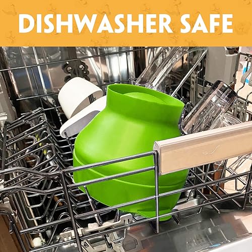 Miniatura 5 de El Palomitero Original de Korcci para Microondas de Silicona, Palomitero para Microondas sin BPA, Recipiente Plegable para Hacer Palomitas en el