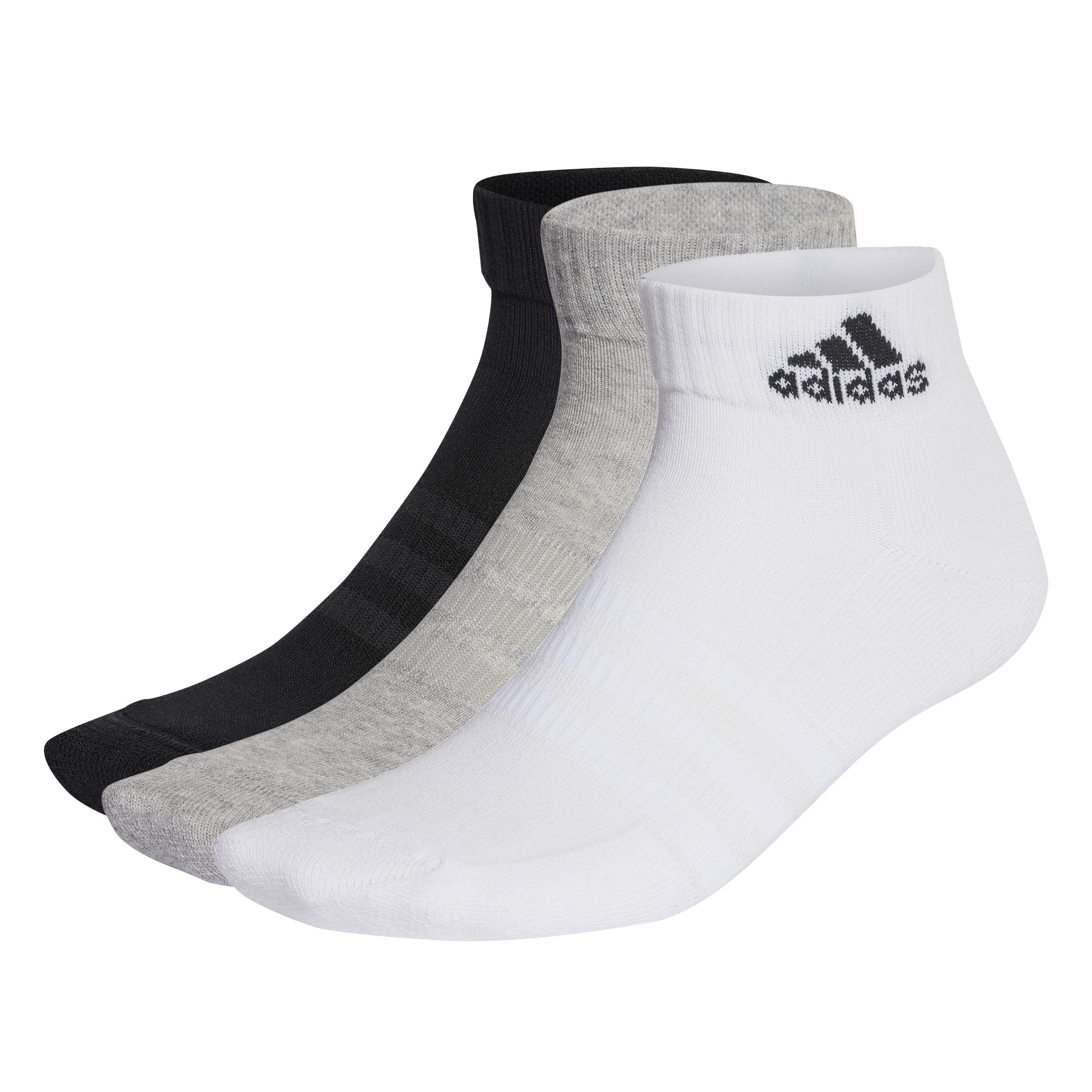 adidasUnisex Adults Cushioned Sportswear Ankle Socks 3 Pairs Socks