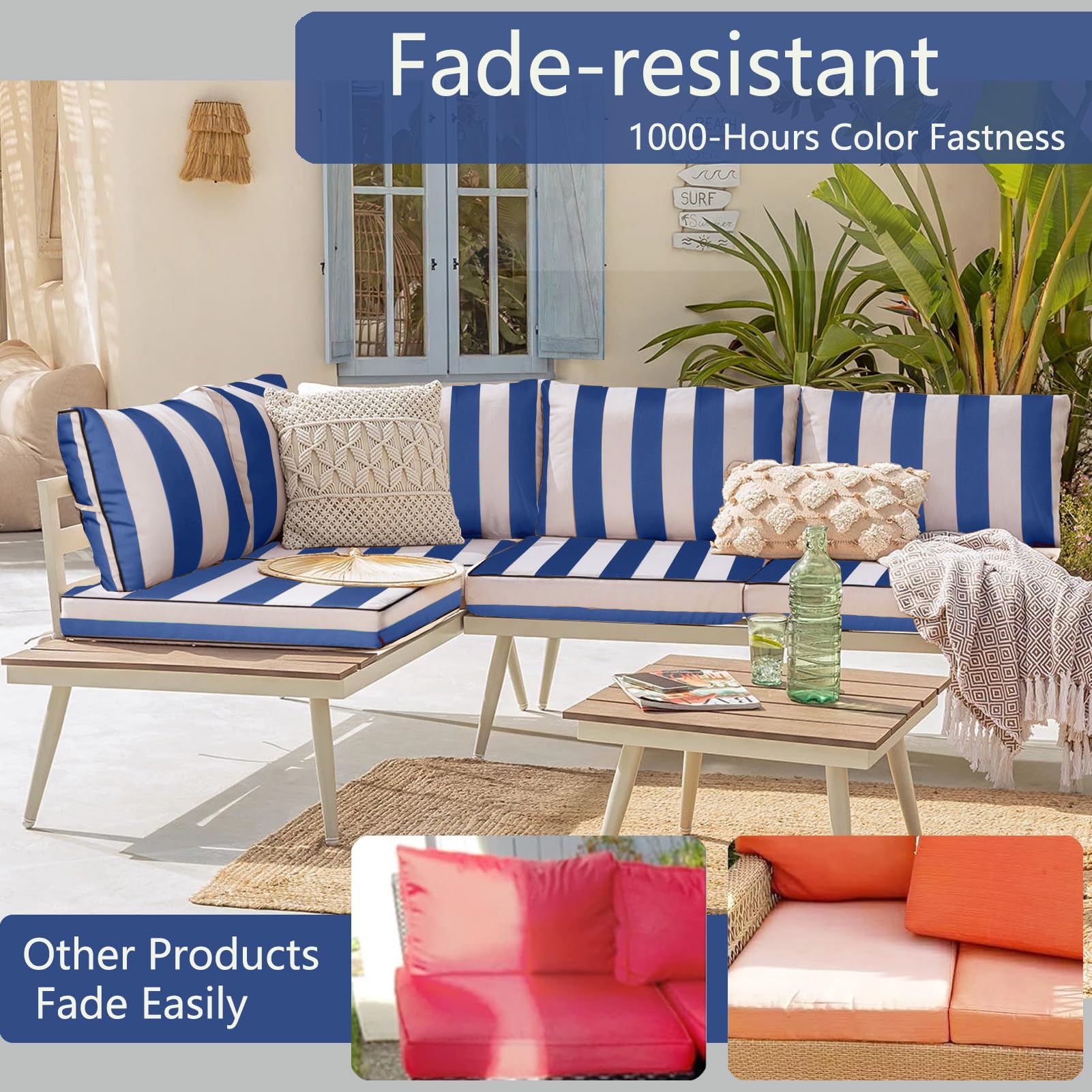 Custom Outdoor Cushion Covers Pcs Stretch Patio Cushion Covers