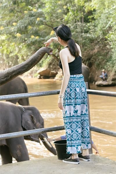 Lofbaz Harem Pants for Women Yoga Boho Hippie Clothing Womens Palazzo Bohemian Pajama Trousers Beach Indian Gypsy Genie Clothes - 3