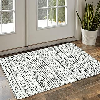 Uphome Boho Geometric Small Rug 2x3, Soft Non...,