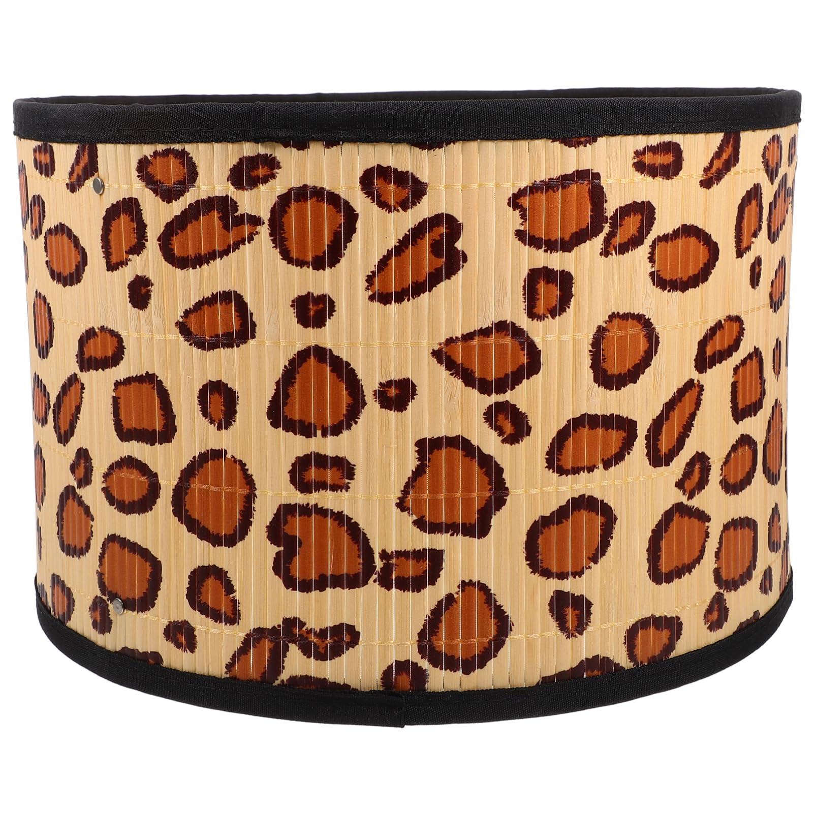 HOLIDYOYO Bamboo Lamp Shade Replacement Table Lamp Cover Rustic Patterned Lampshade Bedside