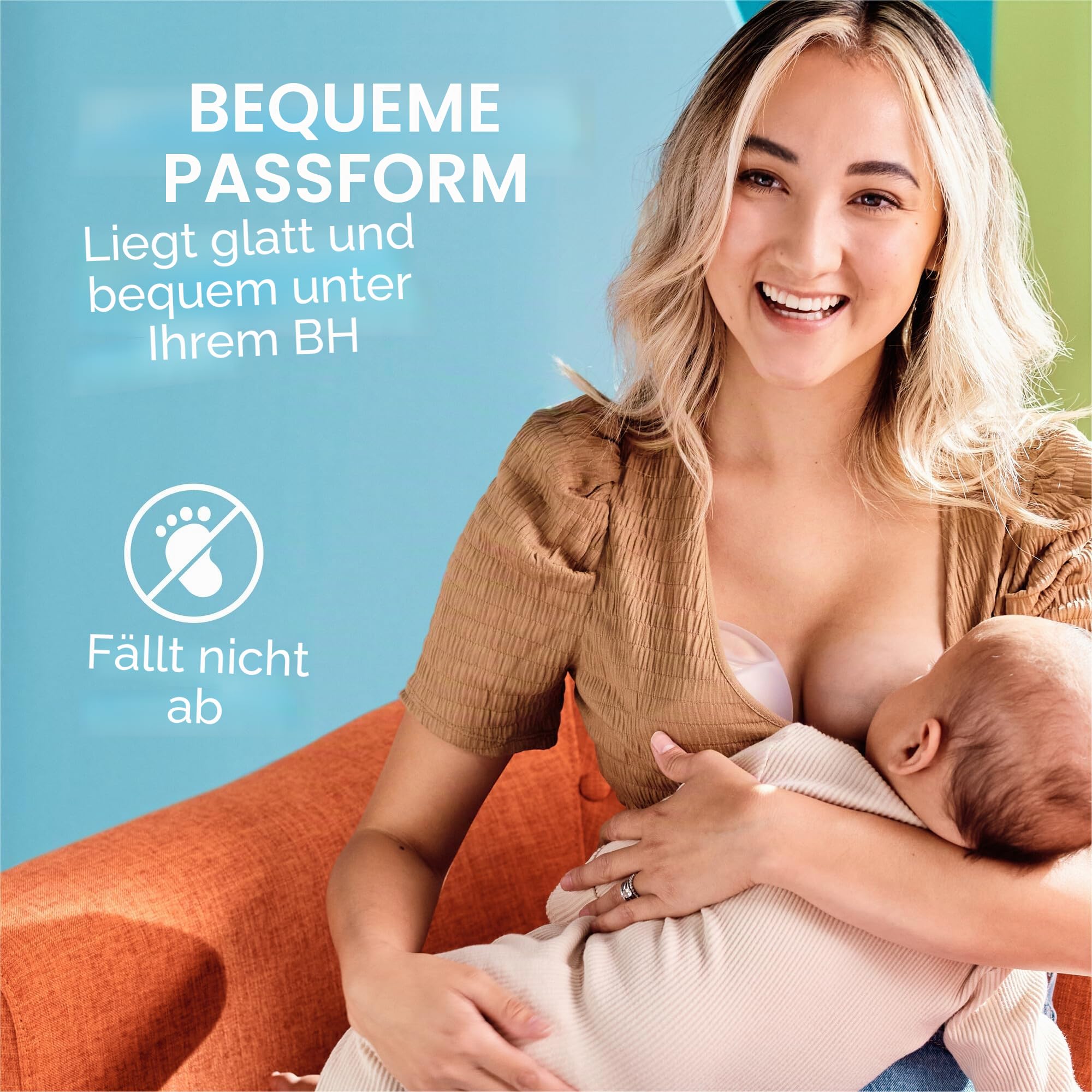 Boon Trove Manuelle Silikon-Milchpumpe – freihändige Milchpumpe – Muttermilchsammler mit Reisetasche – 2 Stück