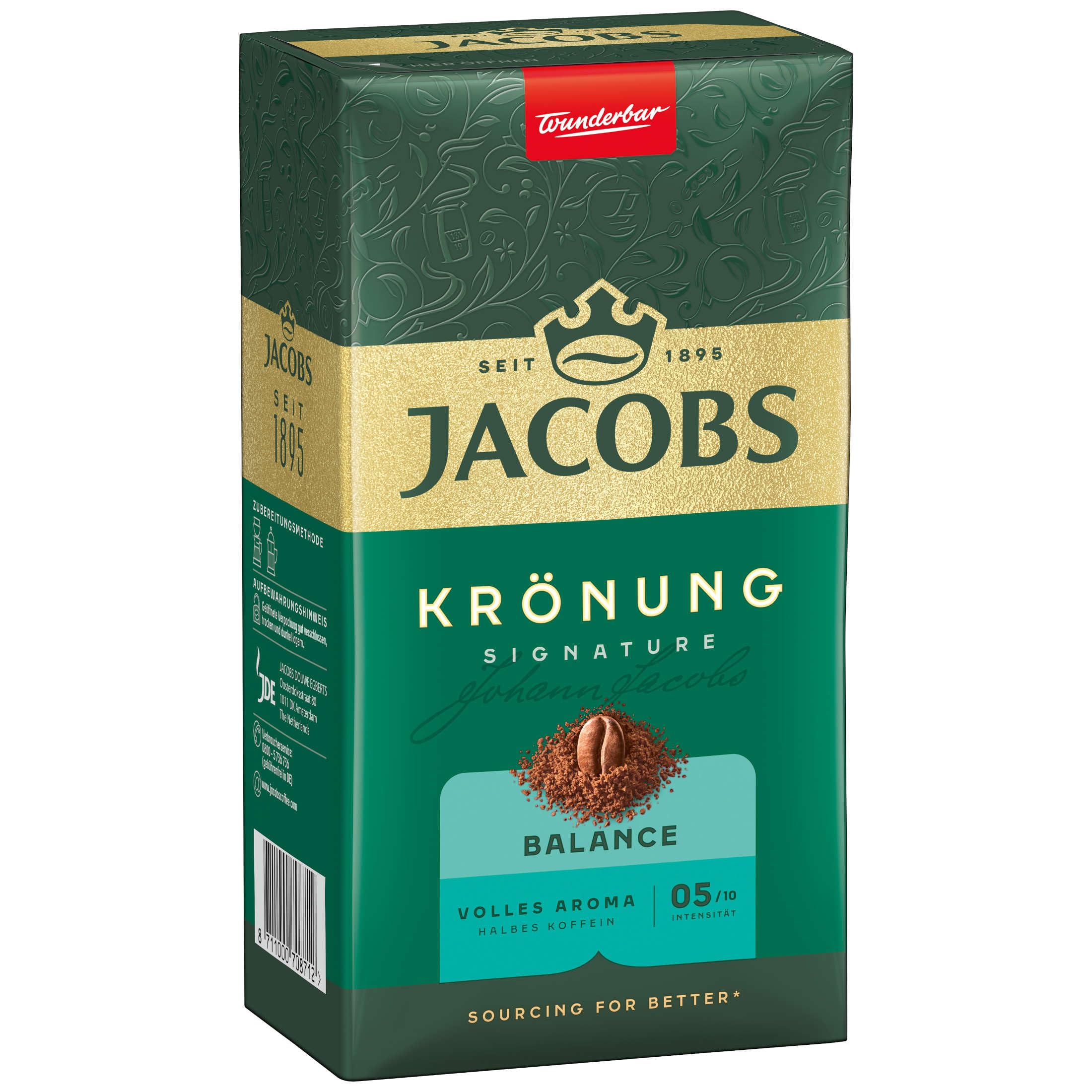 Jacobs Krönung Balance, 12er Pack Filterkaffee (12 x 500 g)