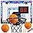 AOKESI Basketball Hoop Indoor for Kids, Mini Basketball Hoop with 3 Balls,Led Light,Batteries & Electronic S Sport Basketball