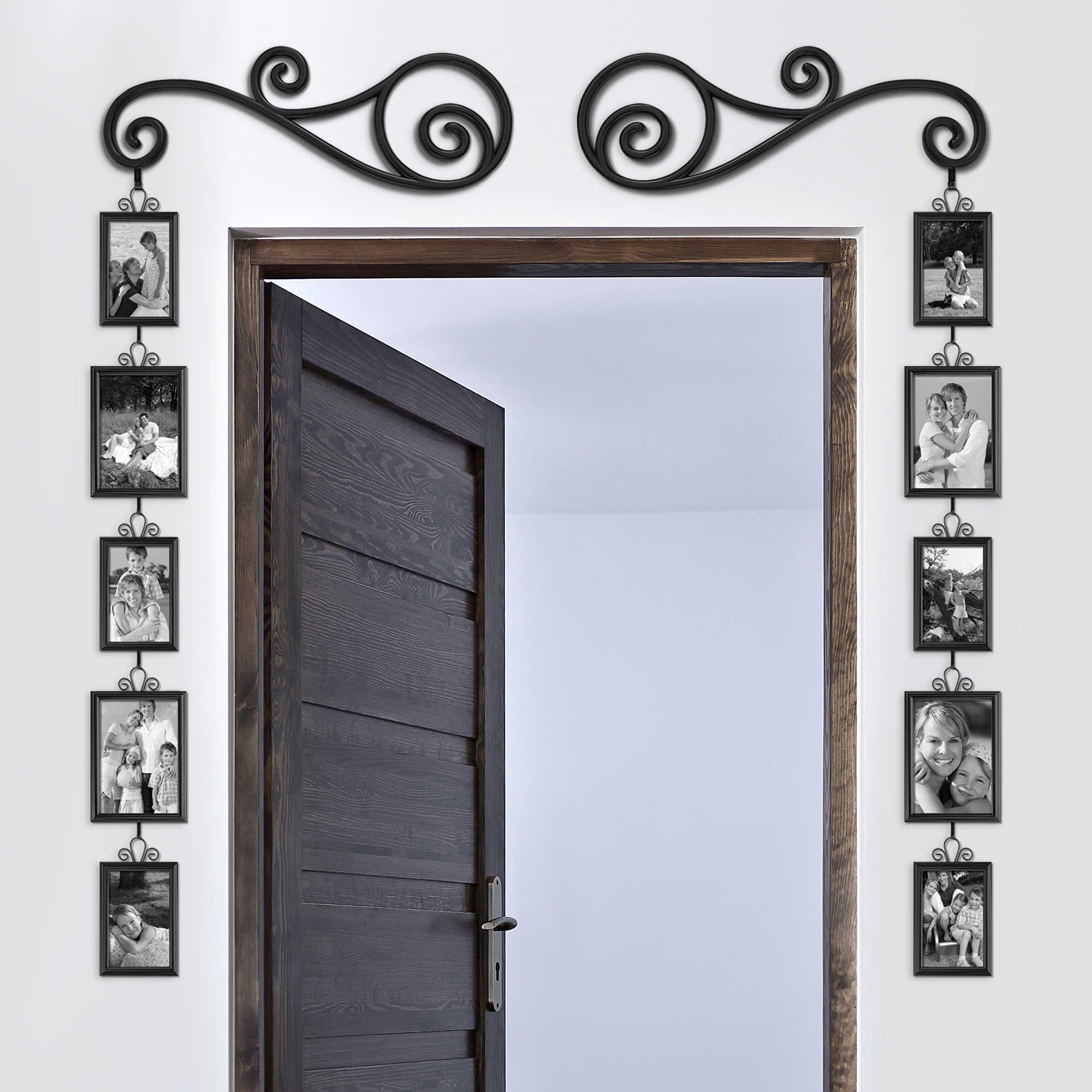 Around The Door Picture Frame Sets 12 Piece For Wall Collage Frames Multi Photo 4x6 5x7
