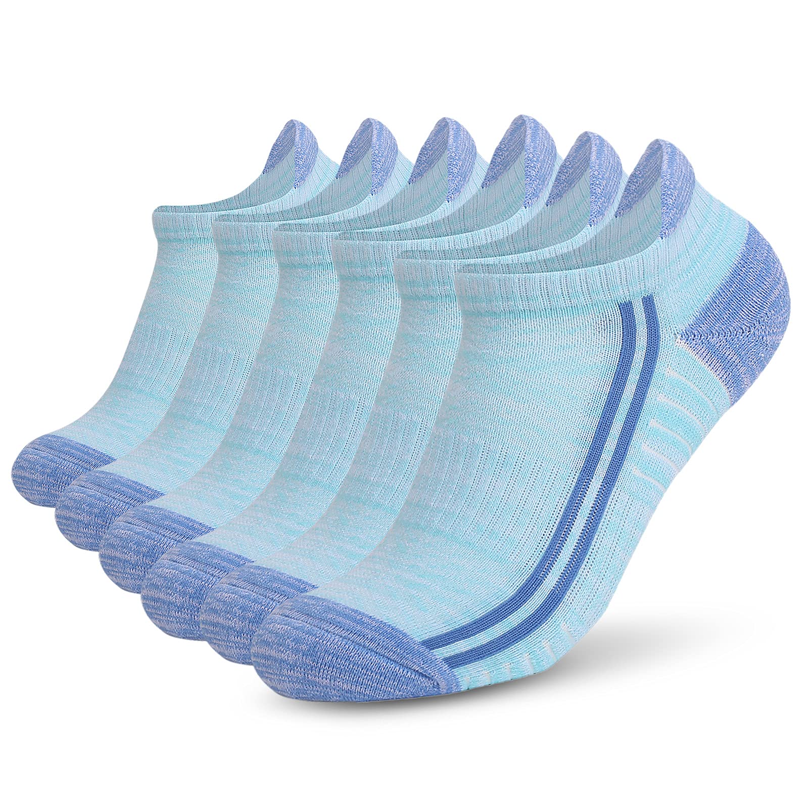 Huohua 6 Pairs Sports Ankle So s Low-cut So s A etic Running So s Outdoor Fitness Brea able Qui Dry So s Wear-resistant -skid No-Show So s For Ma on Running Cycling