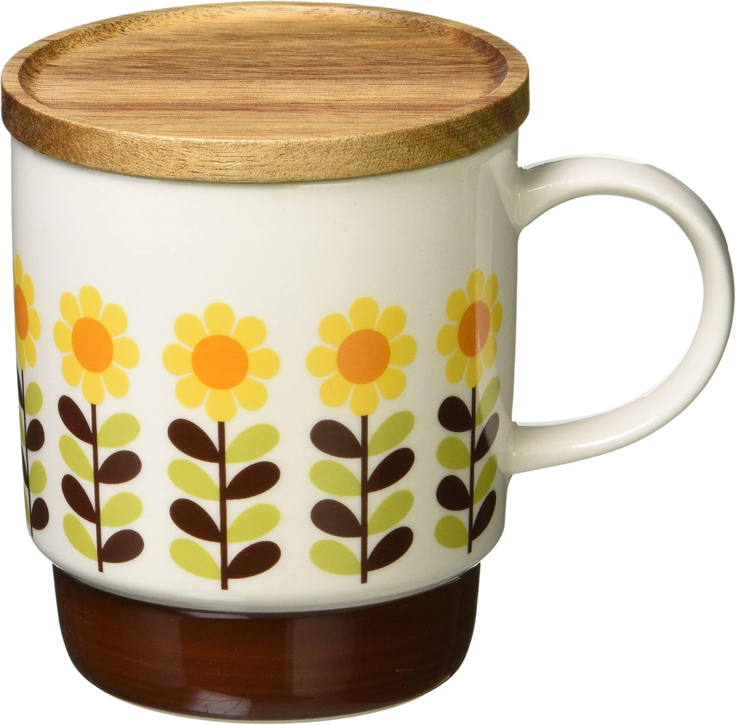 マルサン近藤(Marusankondo) Marusan Kondo 20667 Retro Coffee Mug, Yellow, 11.8 fl oz (350 ml), Mino Ware Dishwasher and Microwave Safe, Made in Japan