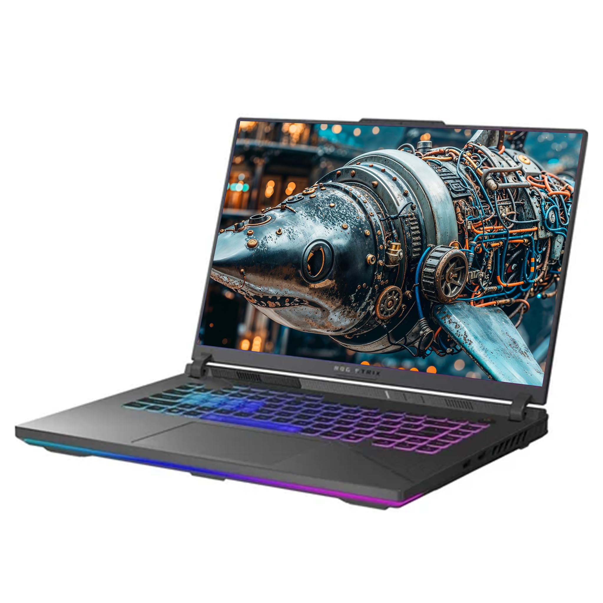 ASUS ROG Strix G16 Gaming Laptop, AMD Ryzen 9-9955HX, 64 GB DDR5 RAM, 2 TB PCIe SSD, 16" WUXGA (1920x1200) 165Hz Display, Nvidia G-Force RTX 5060, tastiera RGB a 4 zone, W11 Pro, Grigio Eclipse
