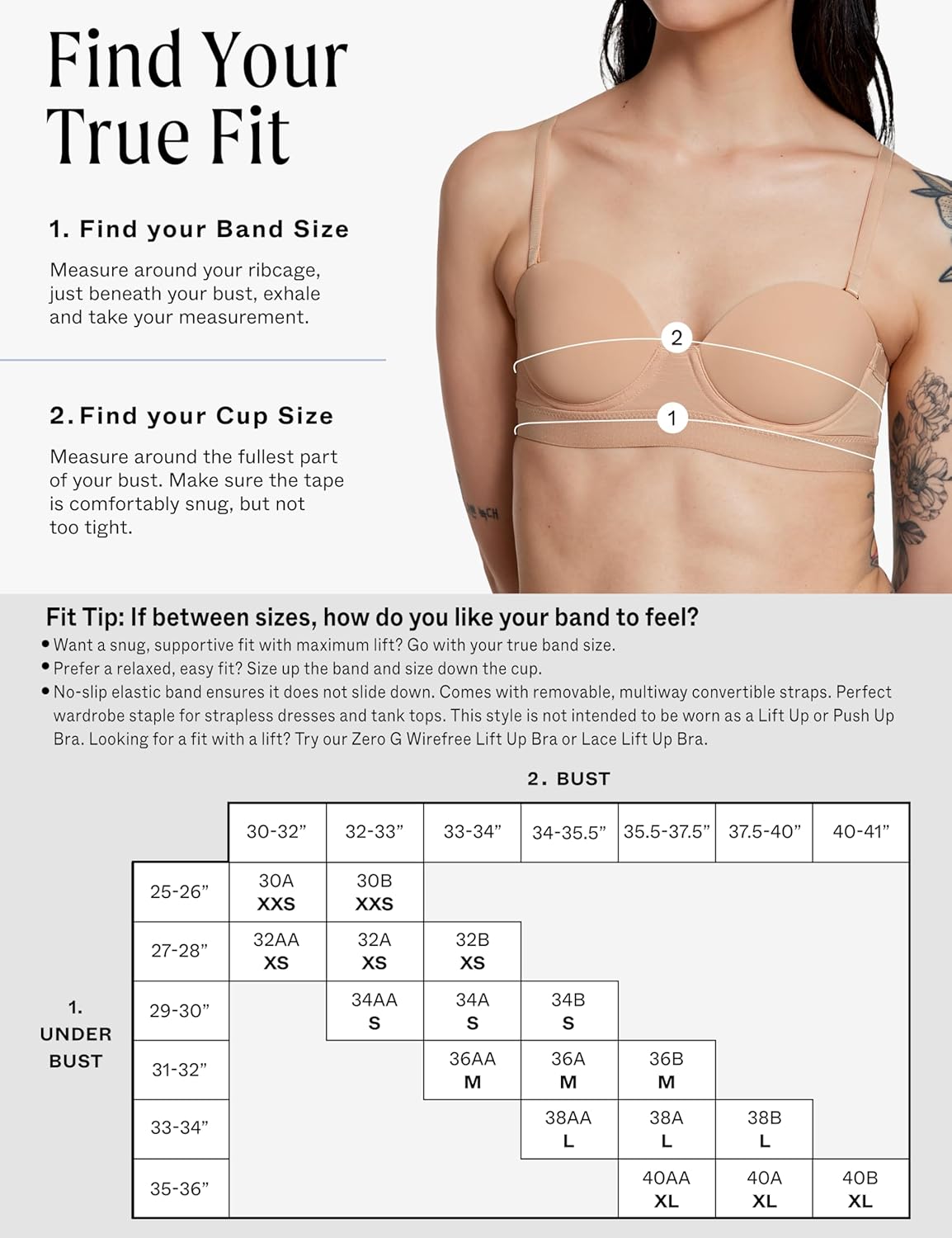 Pepper Bra for AA–B Cups | Strapless Lightly Lined Multiway Underwire Bra for Women with Convertible Straps - Image 3