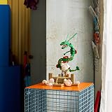 LEGO Pokémon Rayquaza - Anime Model Kit for Adults incl. Dragon Figure, Zinnia Trainer Minifigure & Ultra Ball - DIY Room or Shelf Decor - Collectible Gaming Gift Idea - 72168 - 3