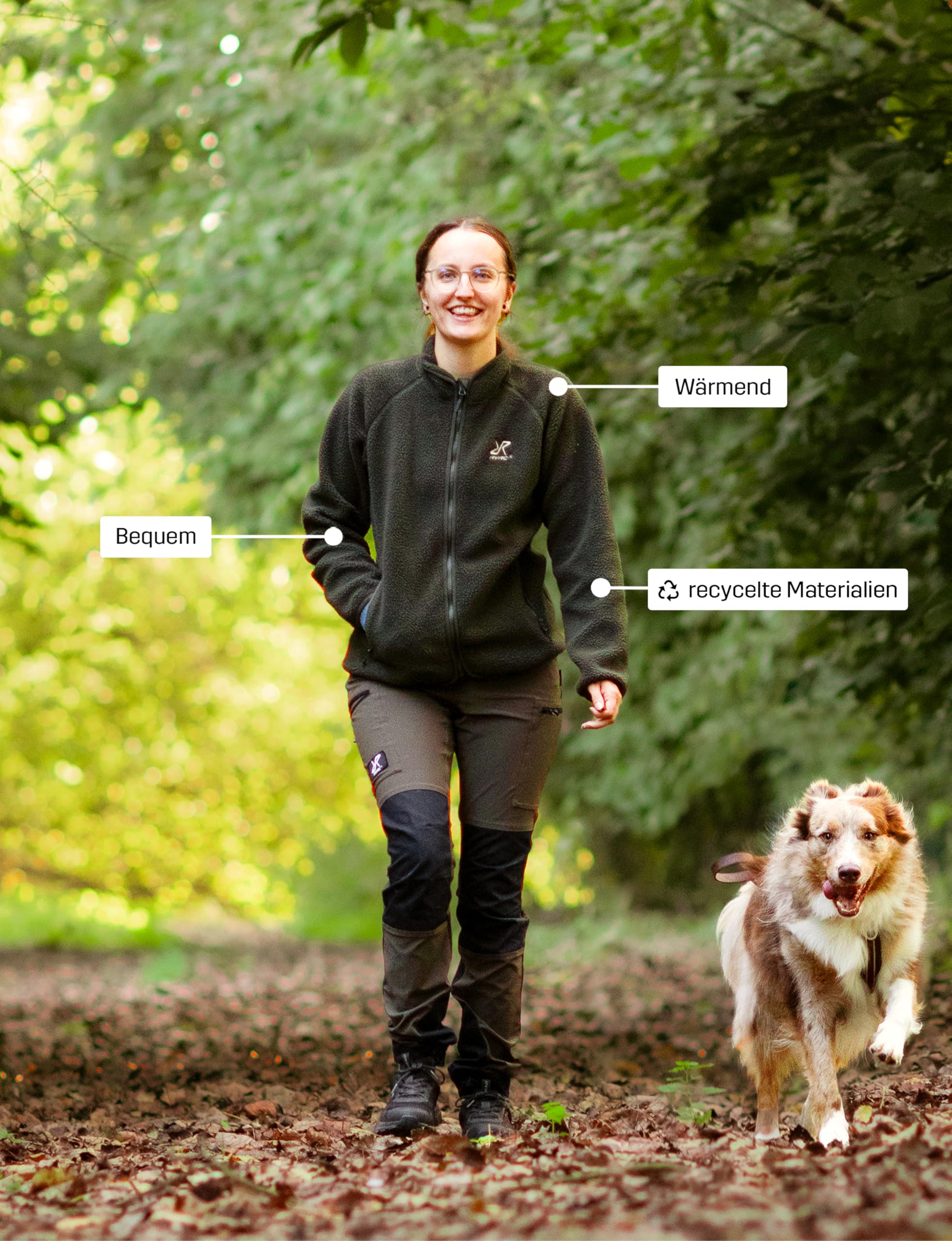 RevolutionRace Canyon Full-Zip Pile Fleece für Damen, Outdoor Fleecejacken perfekt für Wanderungen und Outdoor-Abenteuer