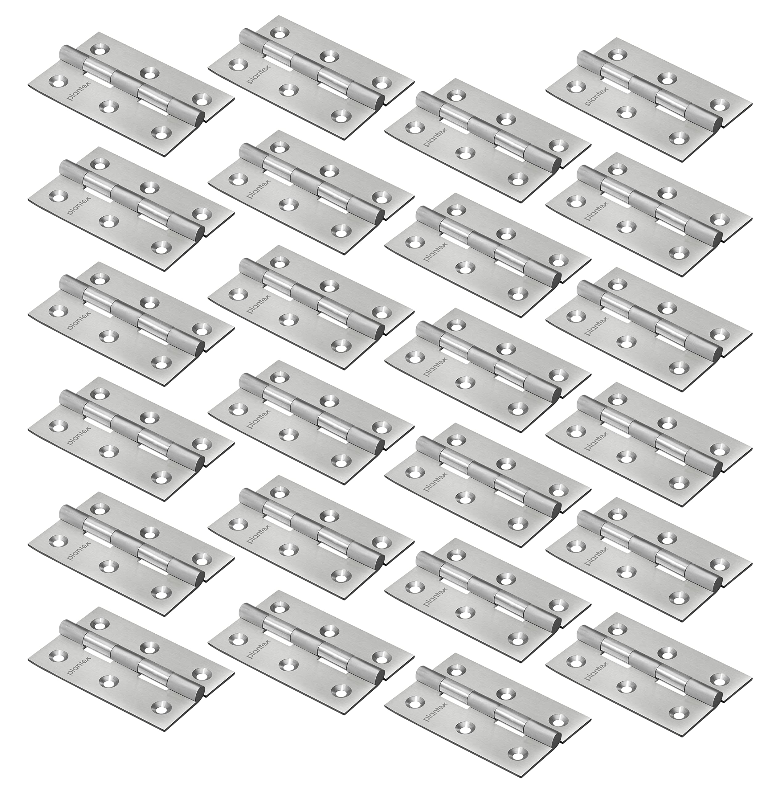 Plantex Door Hinges 3 inch x 16 Gauge/1.5 mm Thickness/Hinges for Main Door/Butt Hinge for Home/Office/Hotel/Stainless Steel Hinge - Pack of 24 (Satin Matt) (B0BC83WYST) Amazon Price History, Amazon Price Tracker