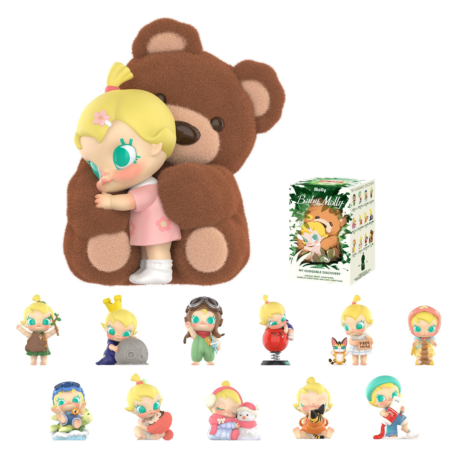 その他 Baby Molly My Huggable Discovery Amazon.com: POP MART Baby Molly My Huggable Discovery Series