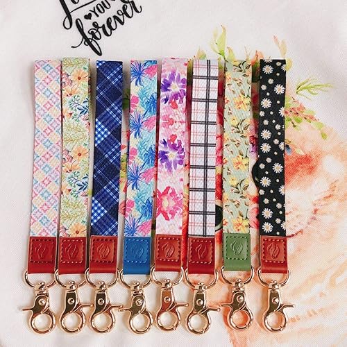 Miniatura 7 de Rose Lake Llavero de muñeca para mujeres, hombres y niños, lindo llavero para llaves de identificación, correa de muñeca, soporte para llavero (azul