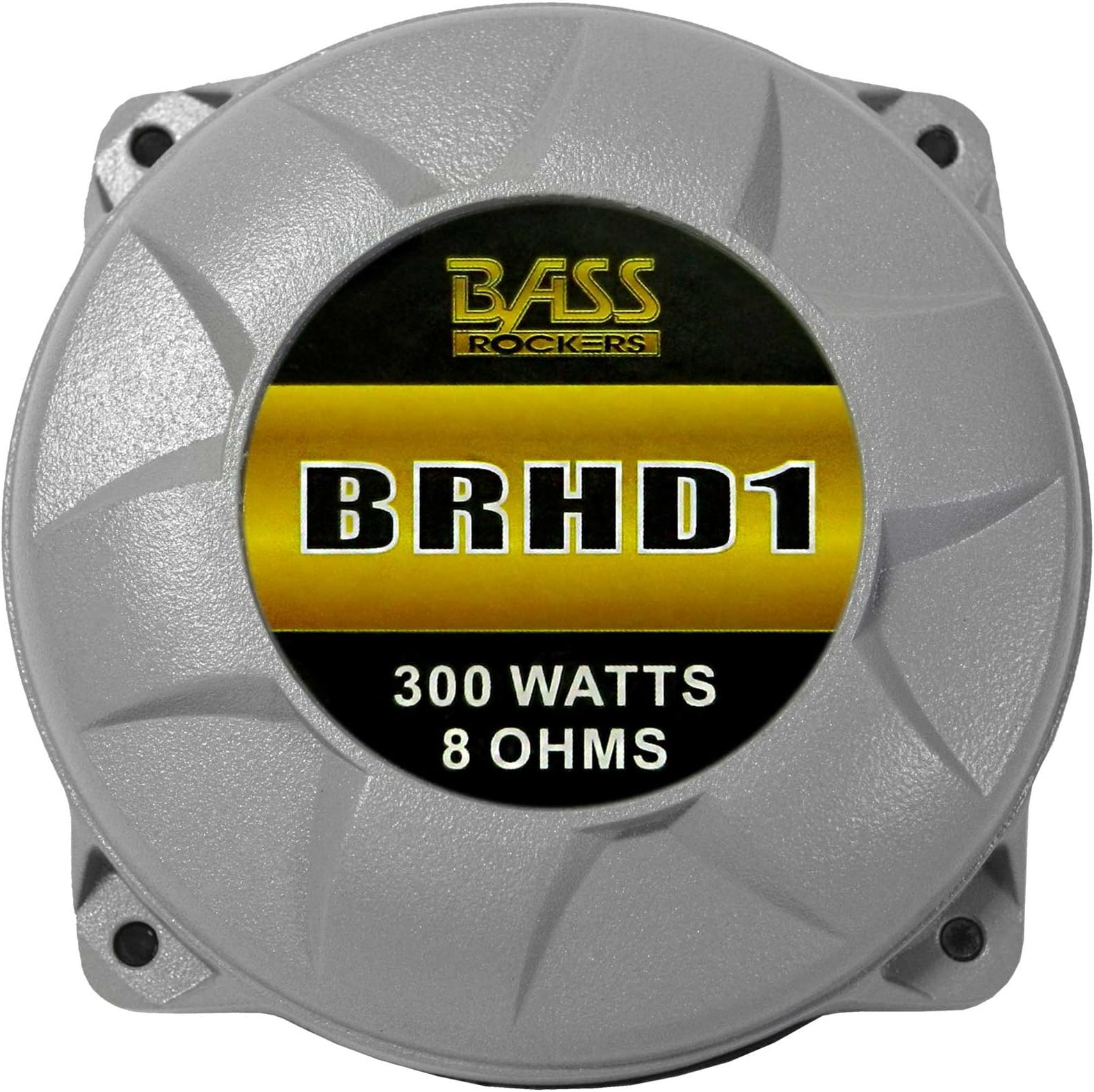 300W Compression Horn Driver Screw-On 1" Throat (BRHD1) 150W RMS 2" Replacebable Voice Coil, Very Loud 107dB for Great Tweet High Frequency Car, Home, DJ, Pro Audio Sound Systems (BRHD1)