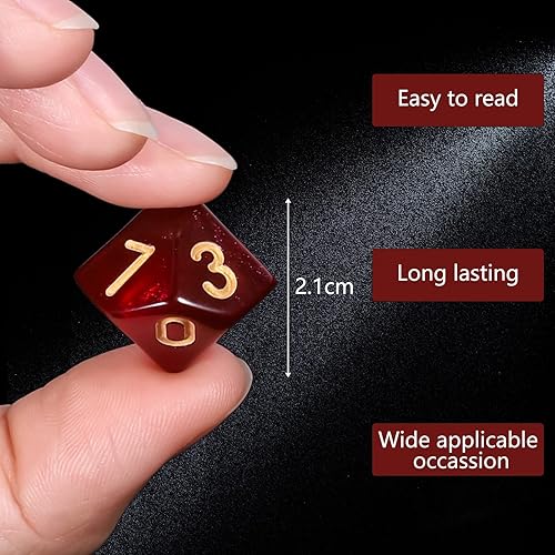 Miniatura 24 de CiaraQ Dados poliédricos DND (100 unidades) con una bolsa de dados compatibles con juegos de mesa de rol de Dungeons and Dragons DND RPG MTG