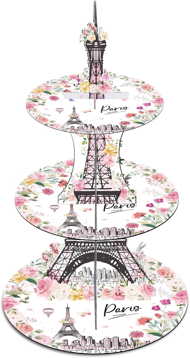 Keluna Death to My 30s Decorations - 3 Tier Rip 30s Cupcake Stand for Birthday Party, Rip to My 30 Birthday Decorations Dessert Cake Holder
