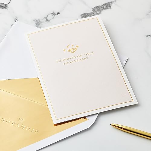 Miniatura 2 de Hallmark Signature Paper Wonder - Tarjeta de compromiso emergente (anillo de diamantes)