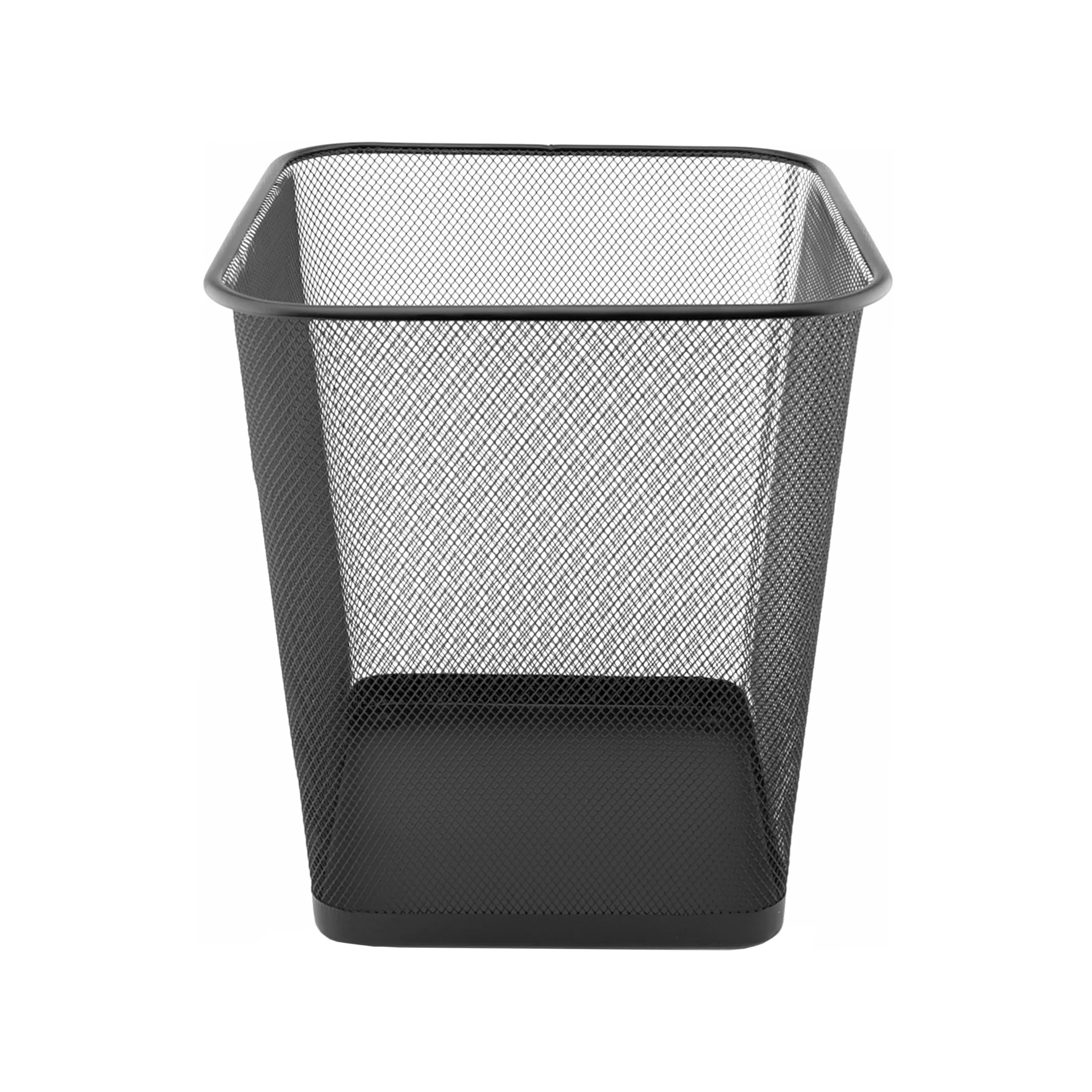 D.RECT Komo Waste Paper Bin, Metal Grid, 18 Litres, Square Bin, Desk, Office, Waste Bin, Black, en_AE Komo Waste Paper Bin, Metal Grid, 18 Litres, Square Bin, Desk, Office, Waste Bin, Black