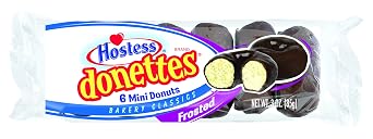 Hostess Donettes Mini Donuts, Frosted, 3 Ounce, 10 Count