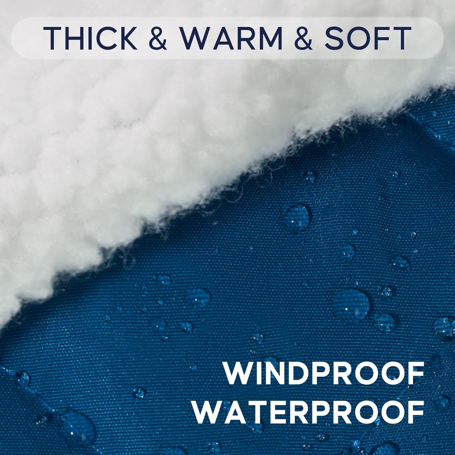 KYEESE Dog Coat Warm Pet Winter Coat with Leash Hole Waterproof Dogs Jacket with Fleece Lined Soft Pet Sweater for Cold Weather Windproof Dog Puffer Coats for Small Dogs Thick Pets Clothes with Pocket - Image 4