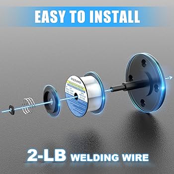 AZZUNO Flux Core Mig Welding Wire, E71T-GS Mild Steel