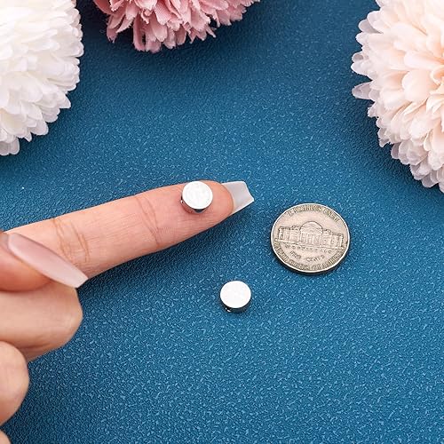 Miniatura 5 de Pandahall - 10 cuentas de medalla de San Benito 304 de acero inoxidable plano redondo con cruz espaciadora, abalorios de doble cara para bricolaje,