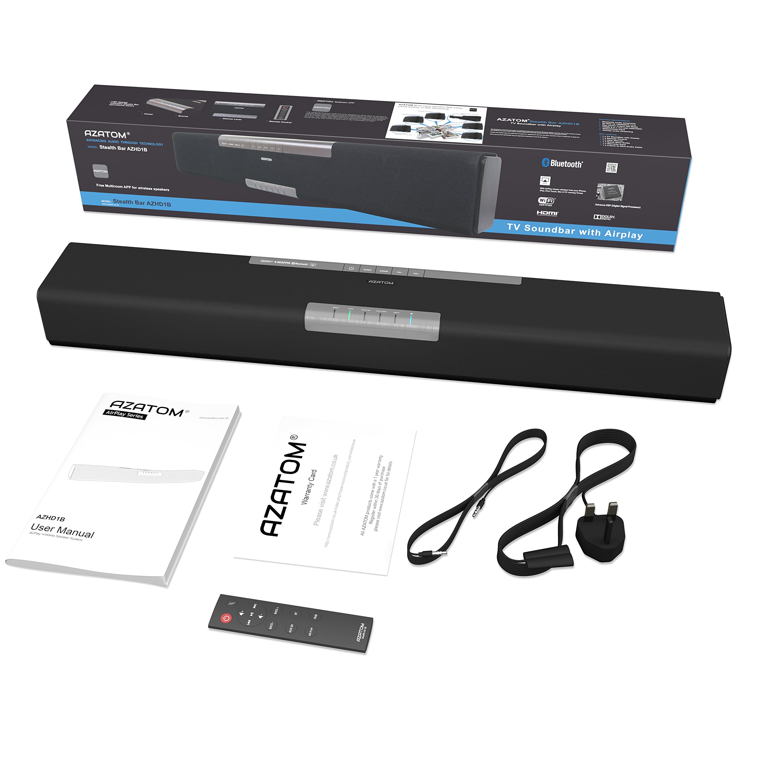 Buy AZATOM Stealth Bar AZHD1 is the ultimate Soundbar and HiFi speaker