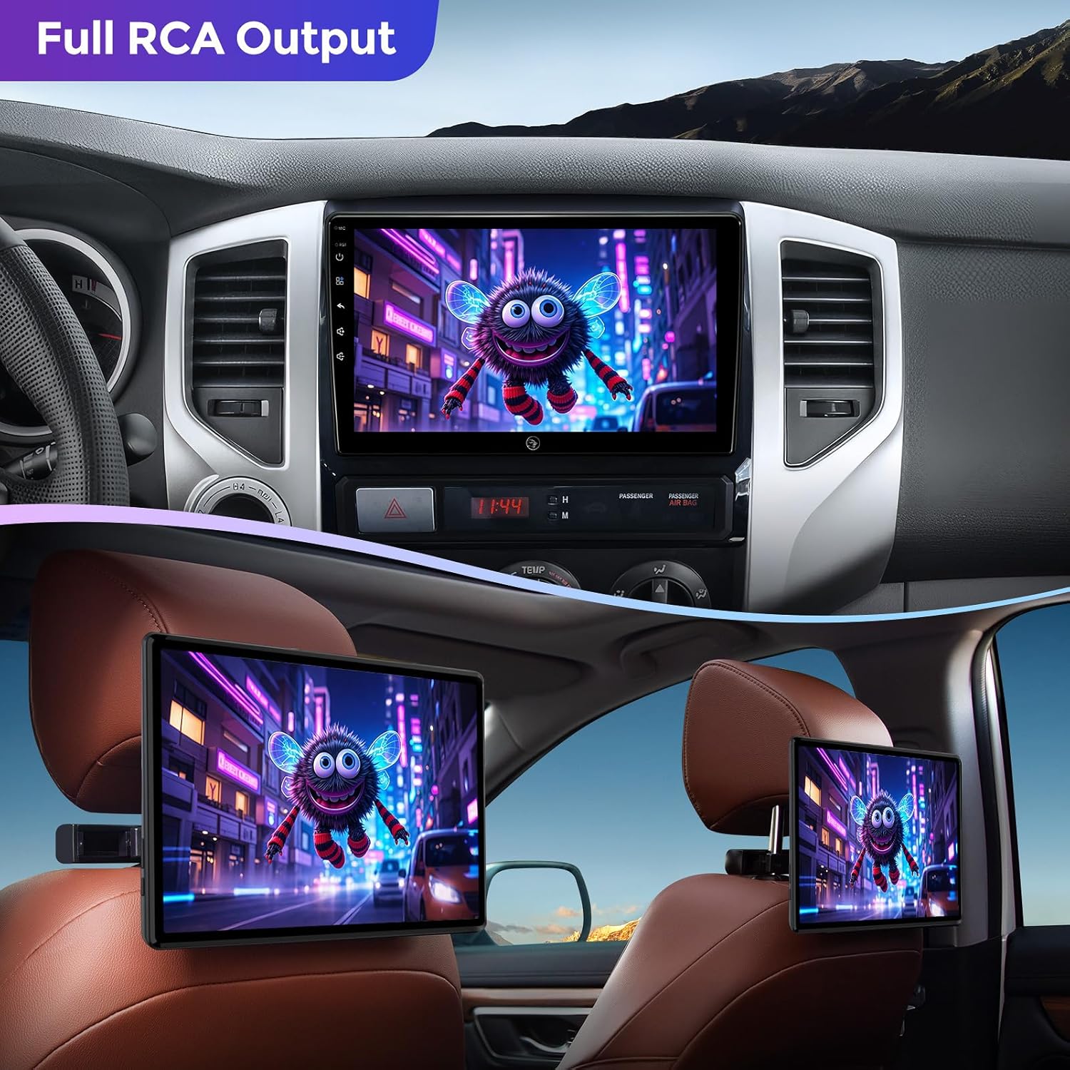 (6G+128G) 8core Car Radio Stereo for Toyota Tacoma 2005-2015,9inch Android Headunit with 5GWiFi Bluetooth Wireless Carplay Android Auto GPS Navigation AM/FM Radio Back up Camera Replacement