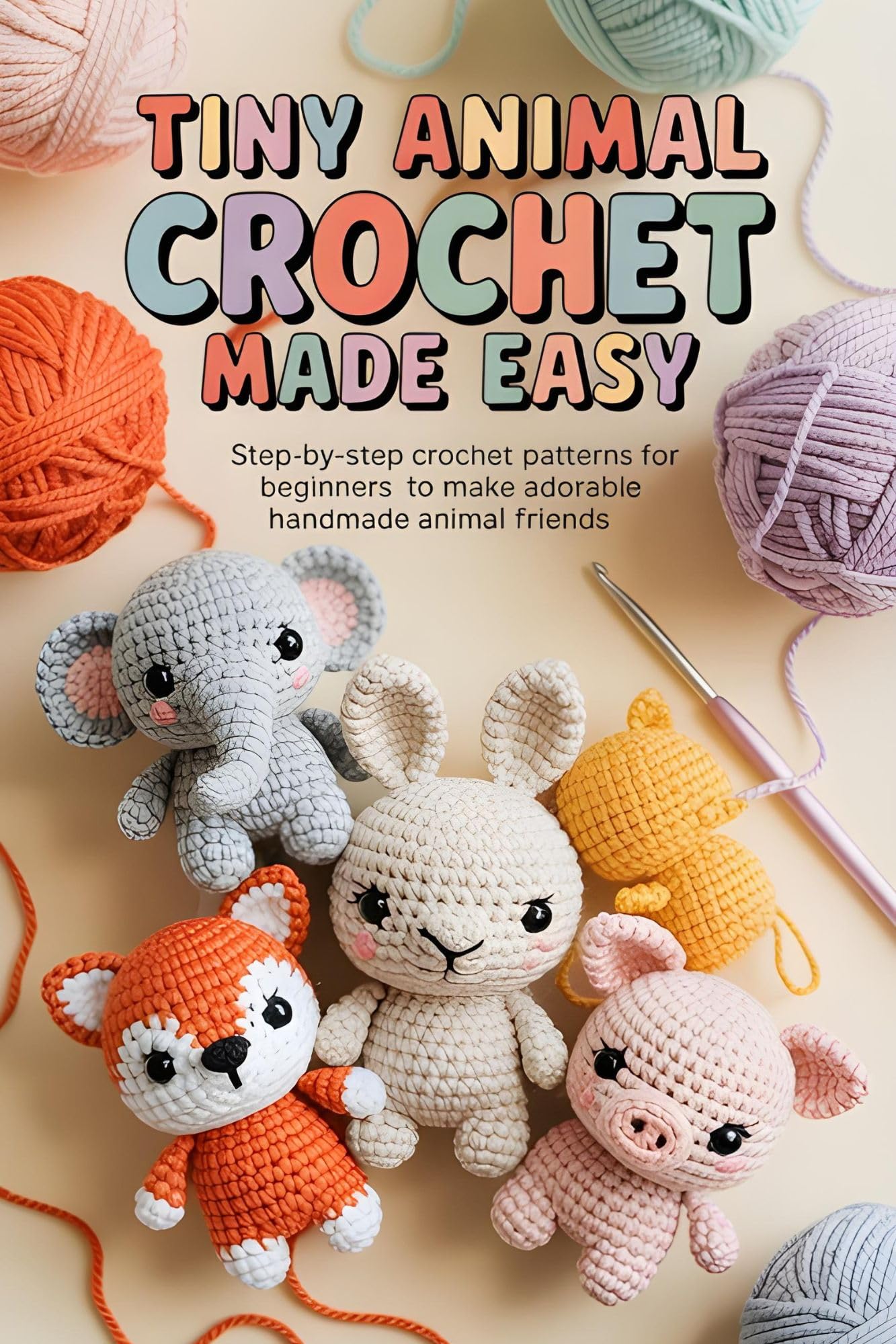 Tiny Animal Crochet Made Easy: Step-by-Step Crochet Patterns for Beginners to Make Adorable Handmade Animal Friends