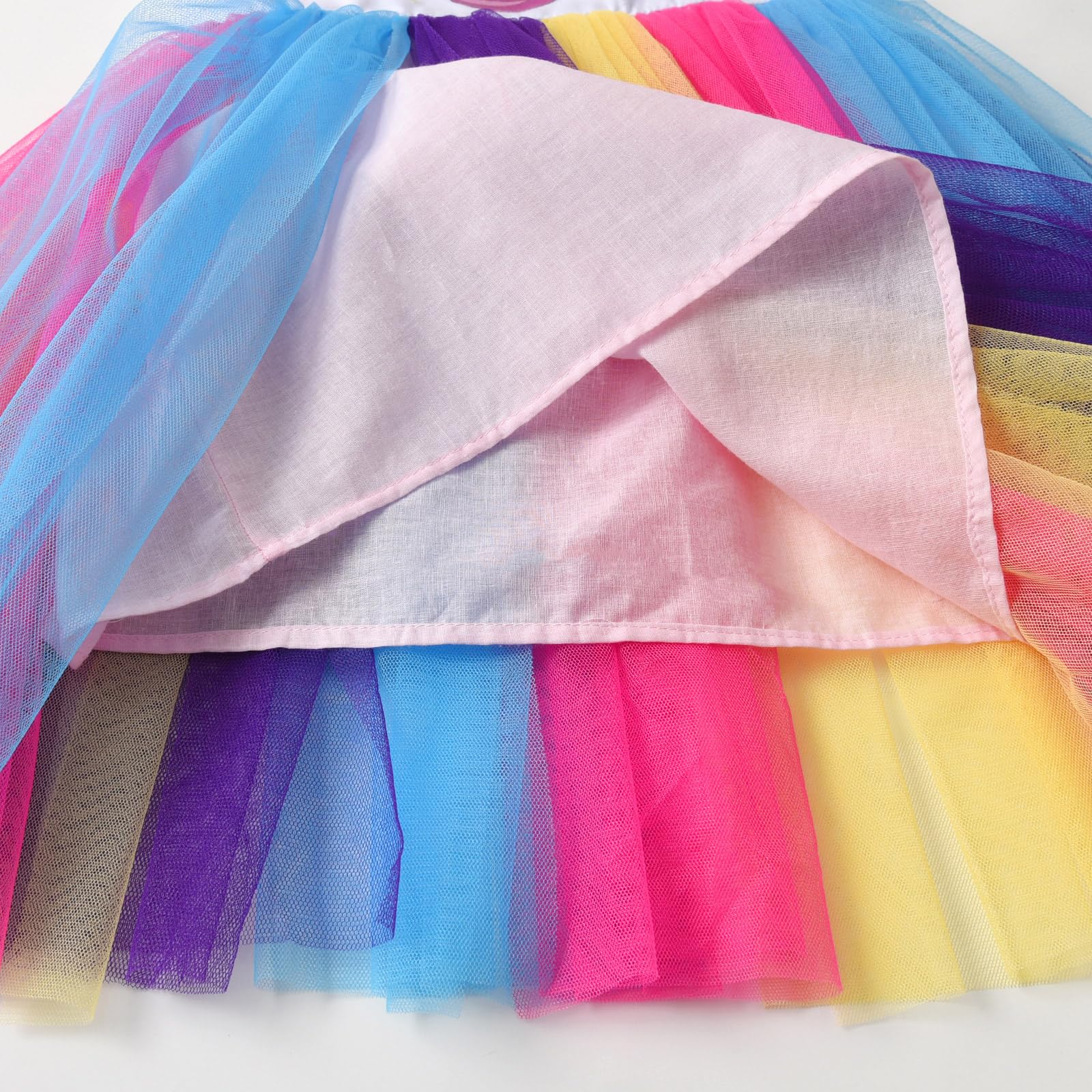 Vestido de Unicornio para Niñas Tul Princesa Primavera Verano 2-8 años