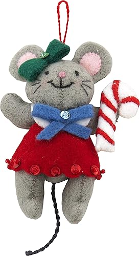 Miniatura 5 de Bucilla 89288E - Juego de adornos navideños con apliques de fieltro, noche antes de Navidad, juego de 6