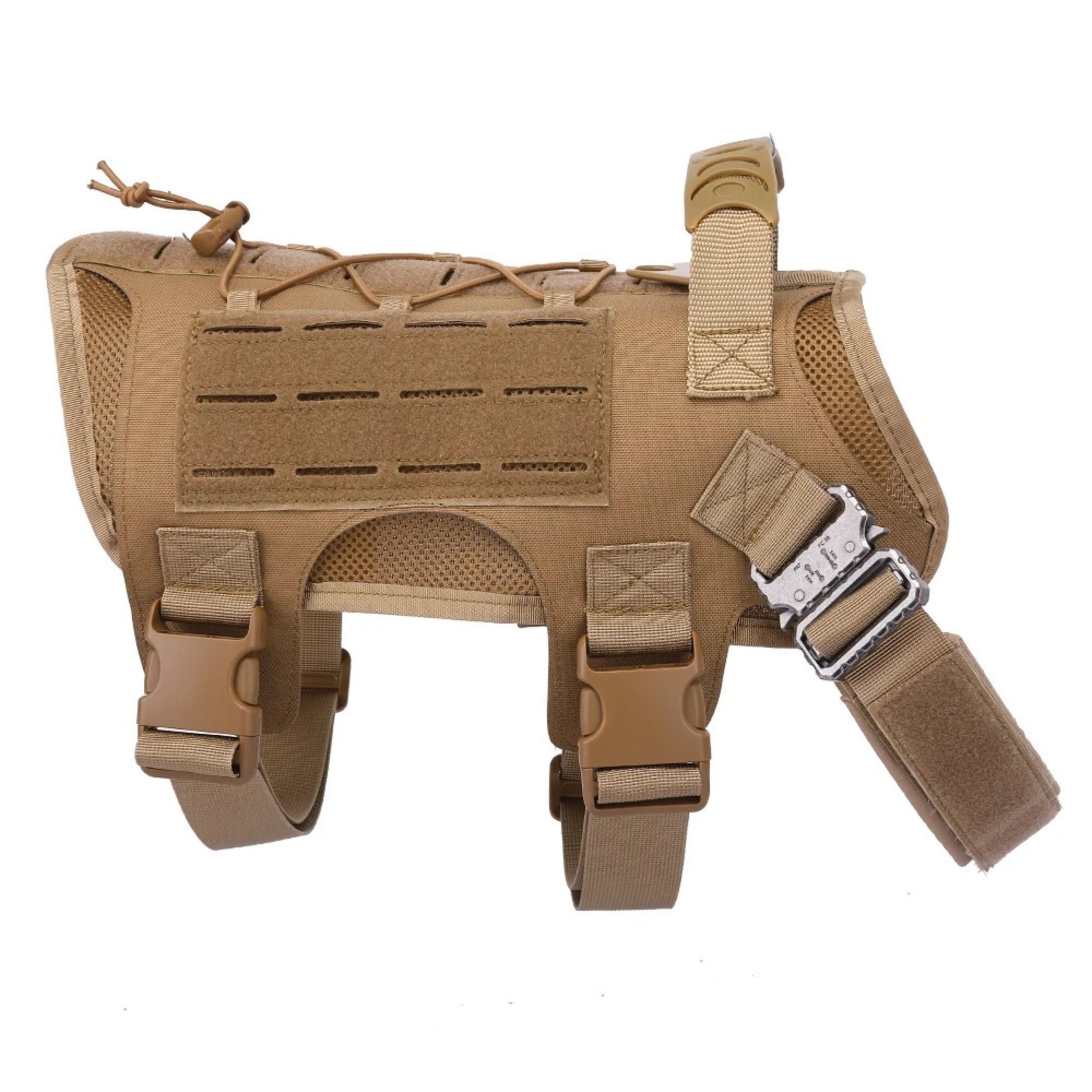 Arnés de perro táctico - Arnet de seguridad antitracción en Y | Ideal Bulldog Francés, Perros Grandes | Dog Copenhagen Estilo Militar Anti-Caída | Comodidad absoluta para Paseos Serenos