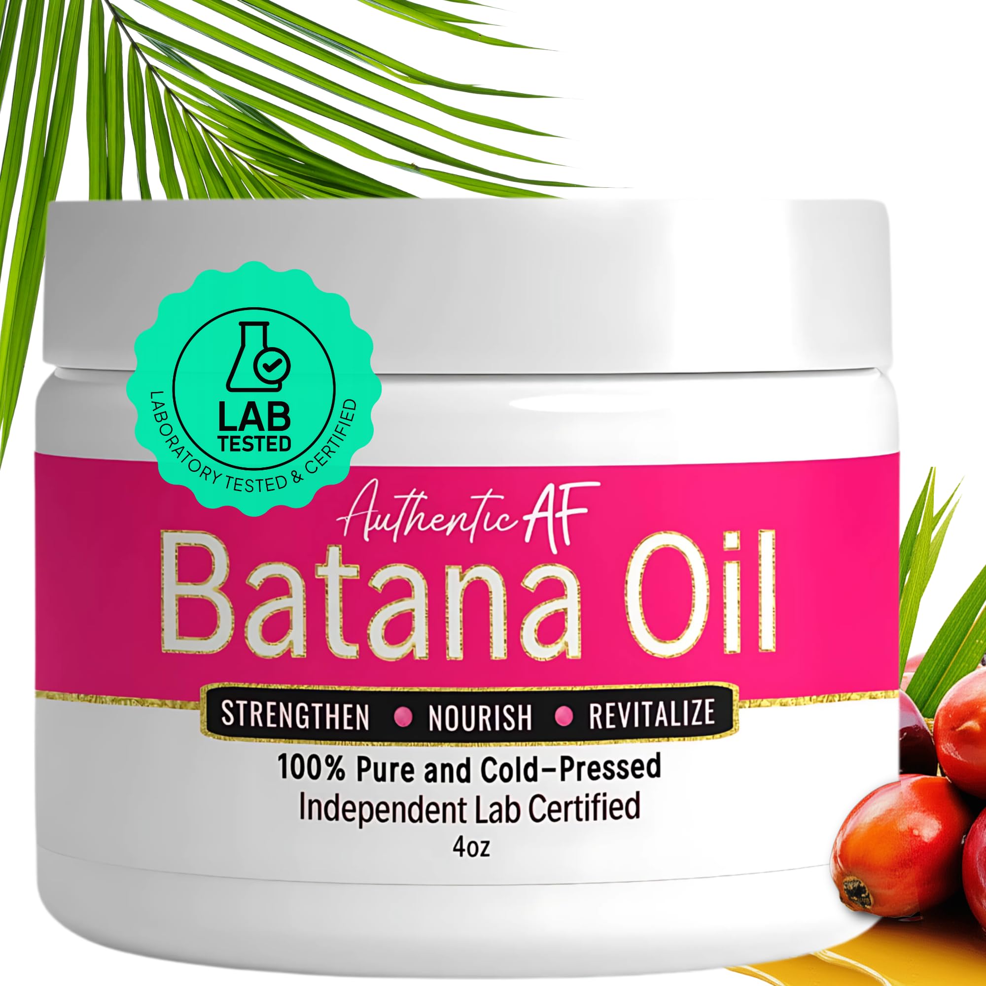 LIV Authentic 100% Raw Batana Oil for Hair Growth - Pure Moisturizing from Honduras, Repairs Split Ends, Strengthens Roots, Botana Aceite De Pure