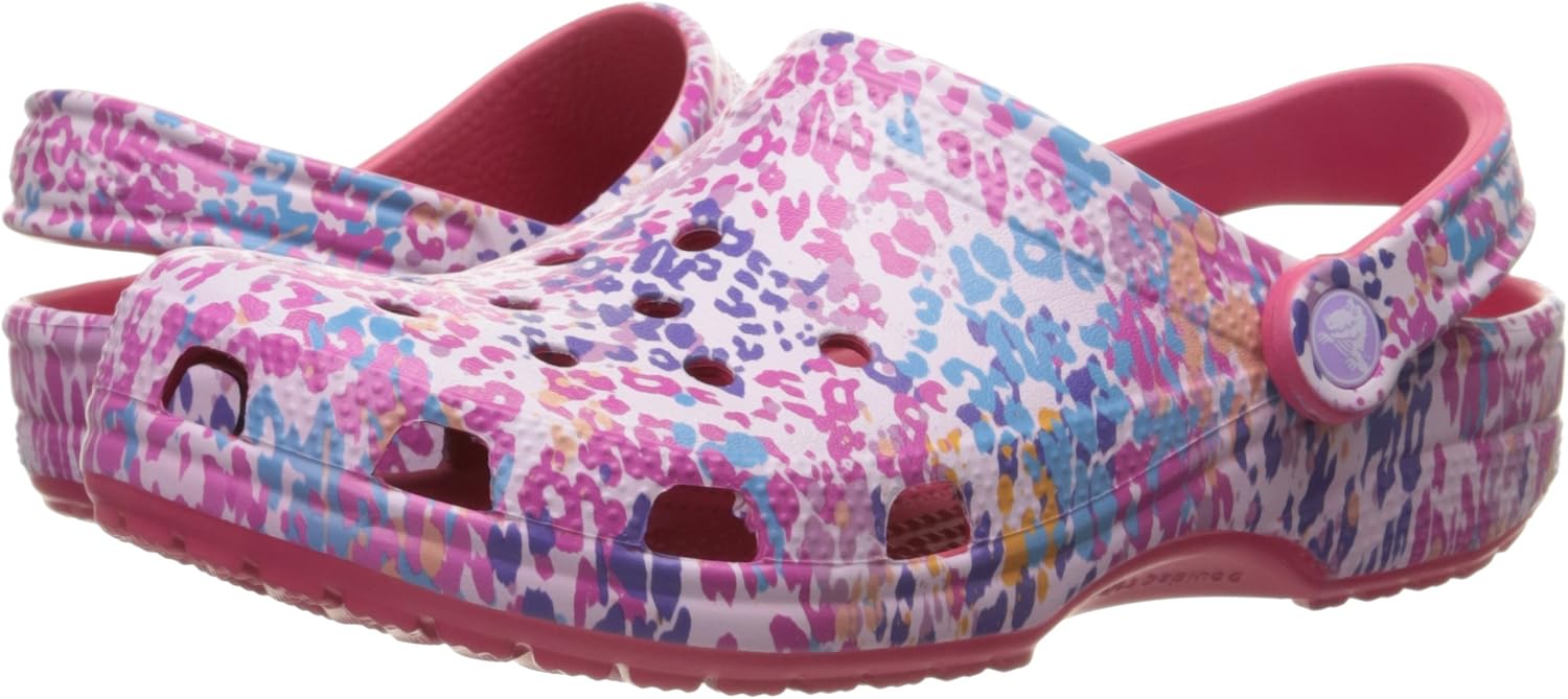 floral crocs