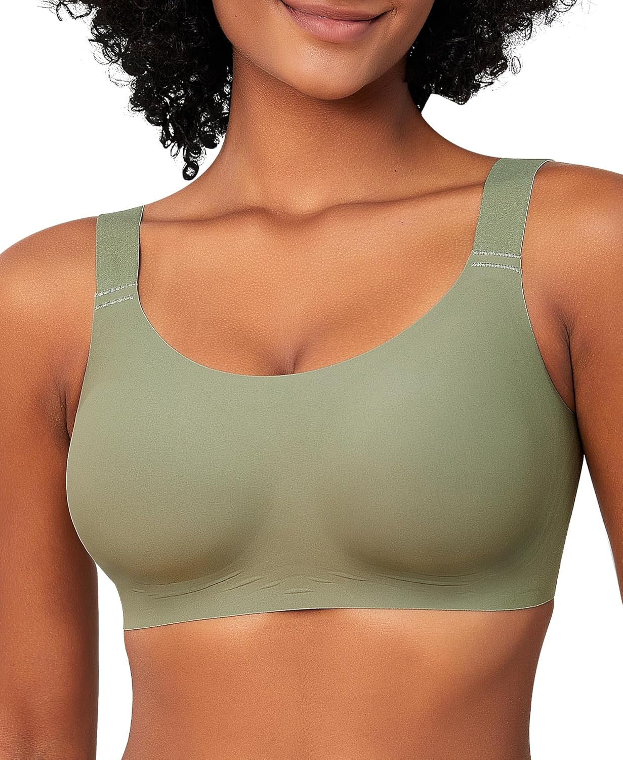 Bras for Women No Underwire Seamless Adjustable Full Coverage Smooth Bralette Wireless Comfort Everyday Bra