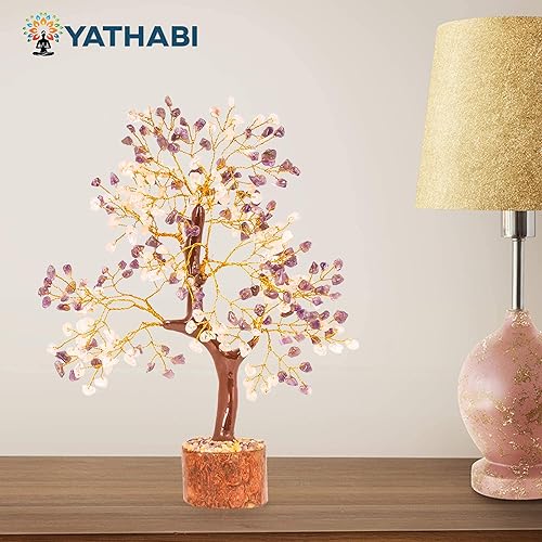 Miniatura 8 de Cristales de amatista, árbol de cristal, piedras de riqueza y cristales, árbol de piedras preciosas, árbol de cristal para energía positiva, árbol