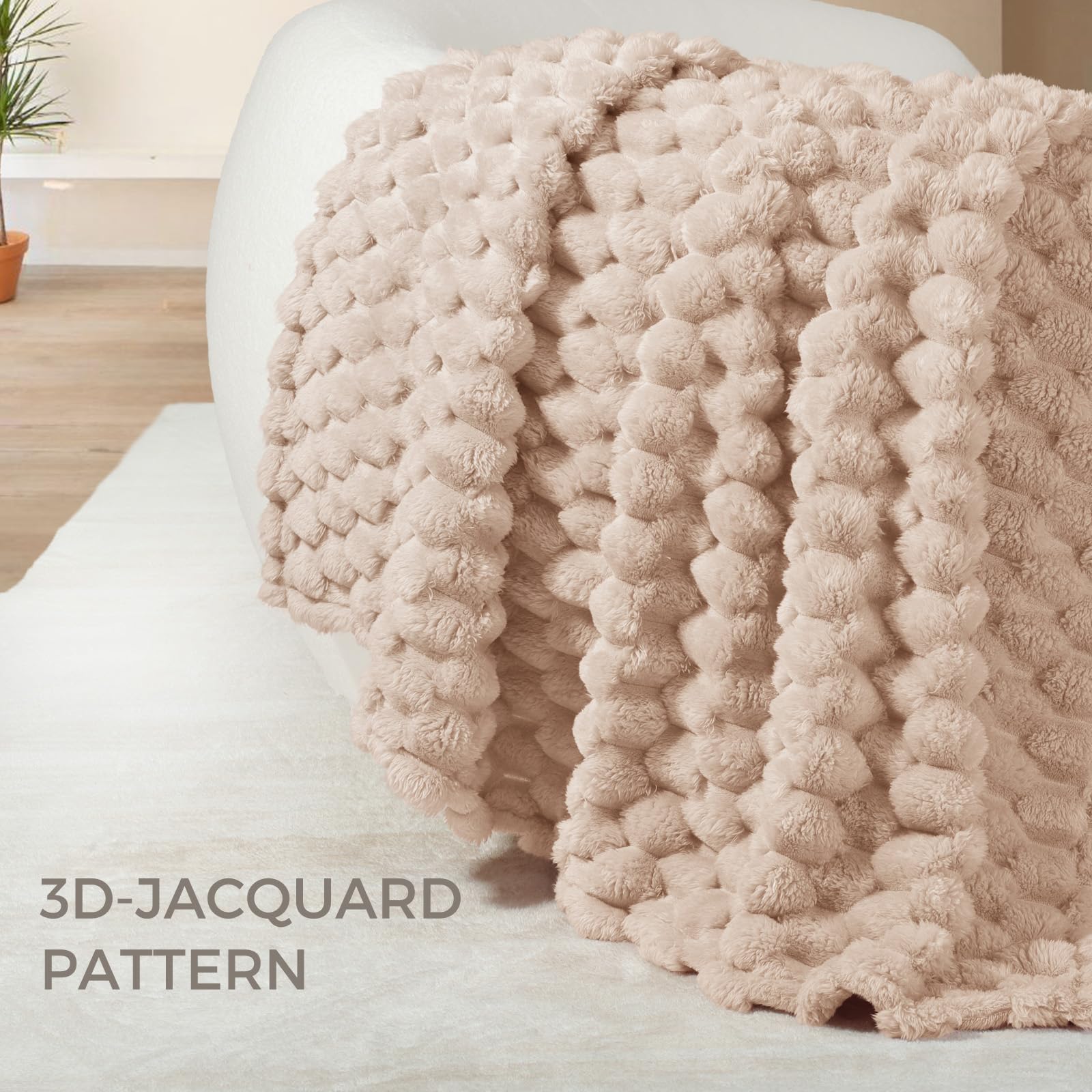 Whale Flotilla Throw Blanket for Sofa with Expanded 3D-Jacquard Pattern - Image 4