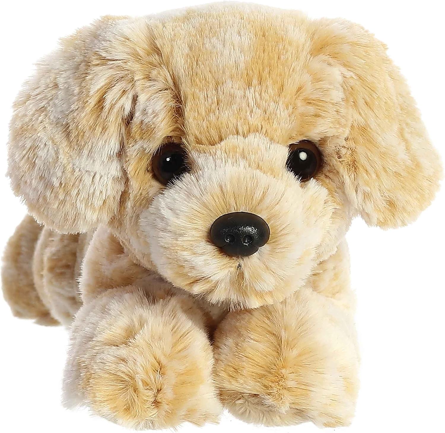 Aurora® Adorable Mini Flopsie™ Rusty Retriever™ Stuffed Animal - Mini Companions Ready for Playful Adventures - for Kids All Ages, Toddlers, Adults, and Families - Brown 8 Inches