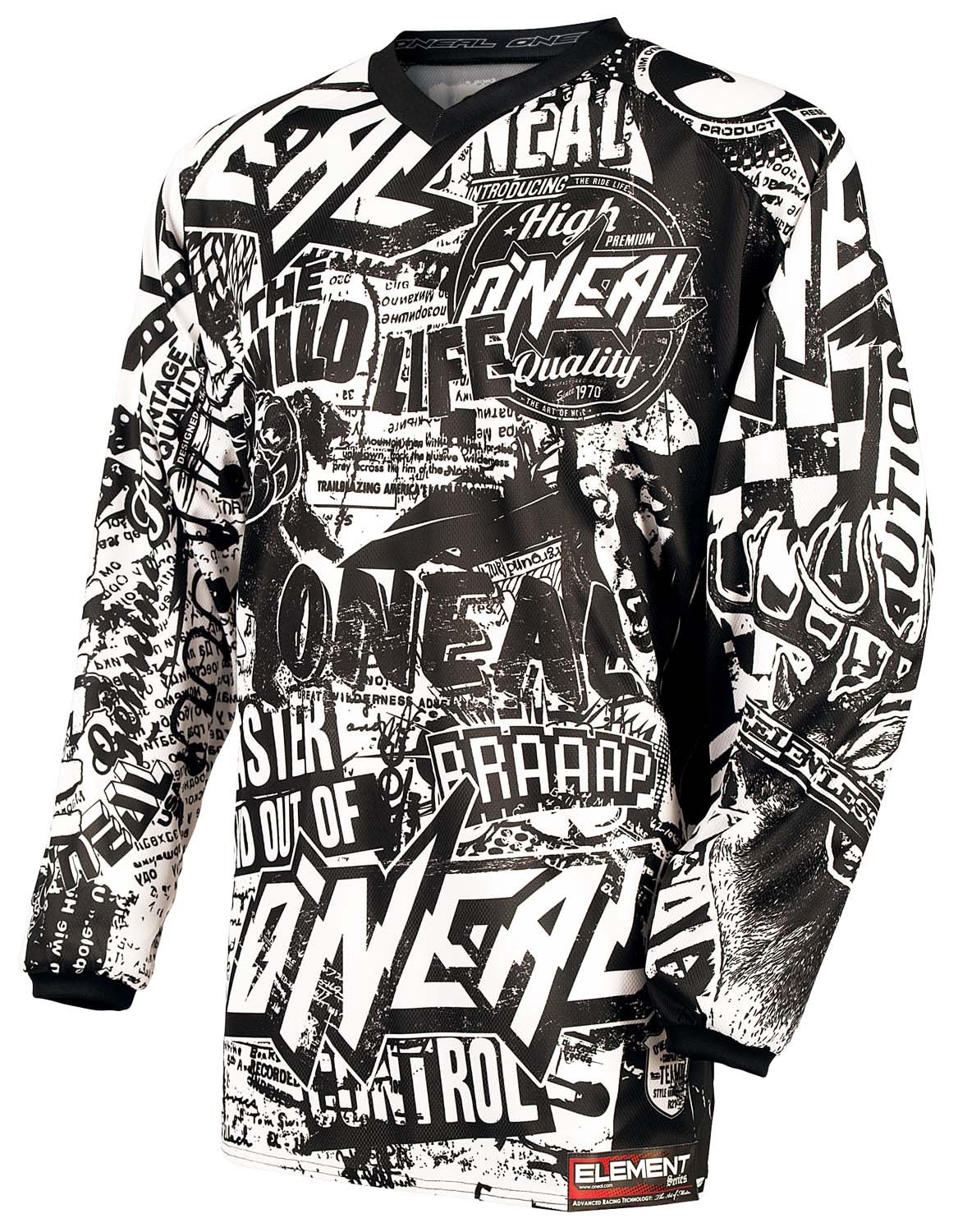 Oneal Element Jersey Équipement pour vélo et Motocross, M, Orange