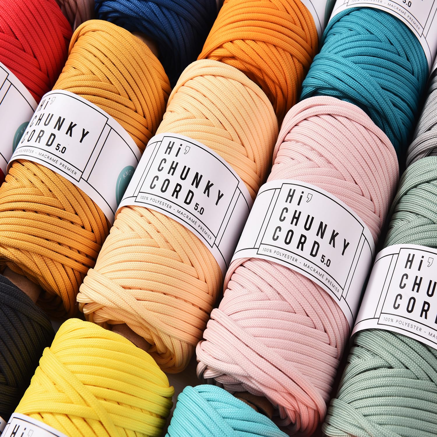 PLY-BR 5mm x 53 Yard Craft Soft Pure Braided Polyester DIY Crafts Macrame Rope Cord Yarn / 28-Black