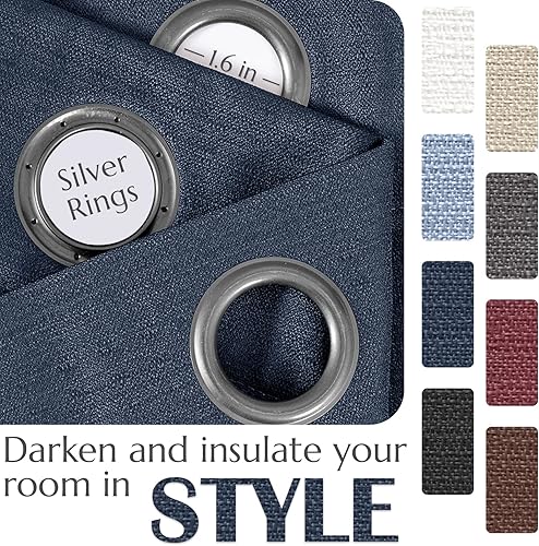 Miniatura 6 de Paneles de cortina oscurecedora con forro térmico (se vende individualmente)