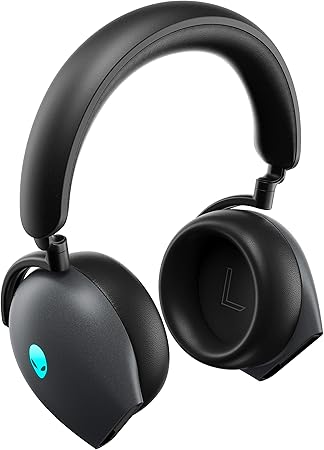 Alienware TRI-Mode Wired/Wireless Gaming Headset with Dolby Atmos|Bluetooth / 2.4 GHz Radio Frequency|Wired-3.5 mm Jack|AlienFX 16.8 Million RGB Colors|Touch Control|AW920H - Dark Side of The Moon