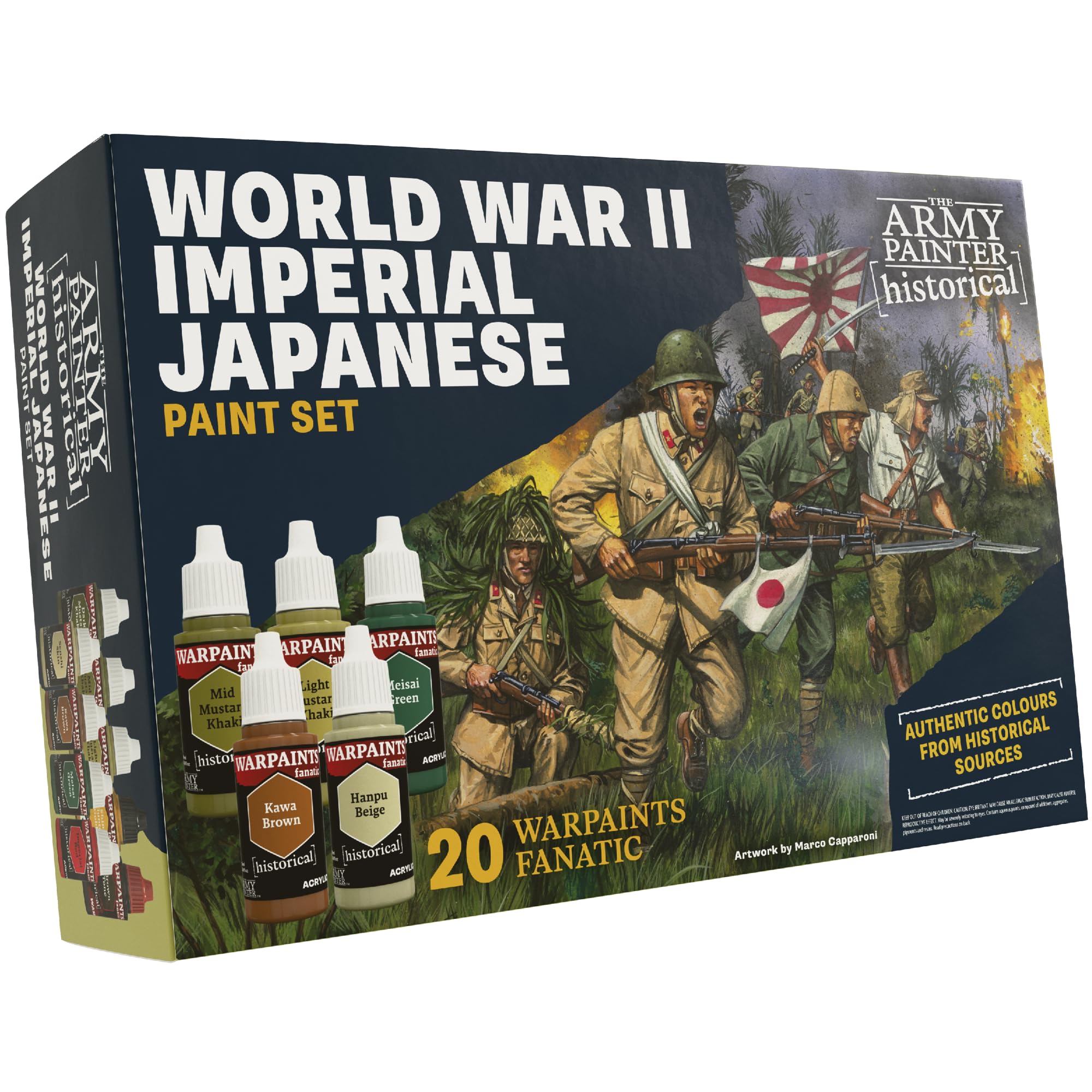 The Army Painter, Historical WWII Imperial Japanese, 20x18ml Acrylic Paints