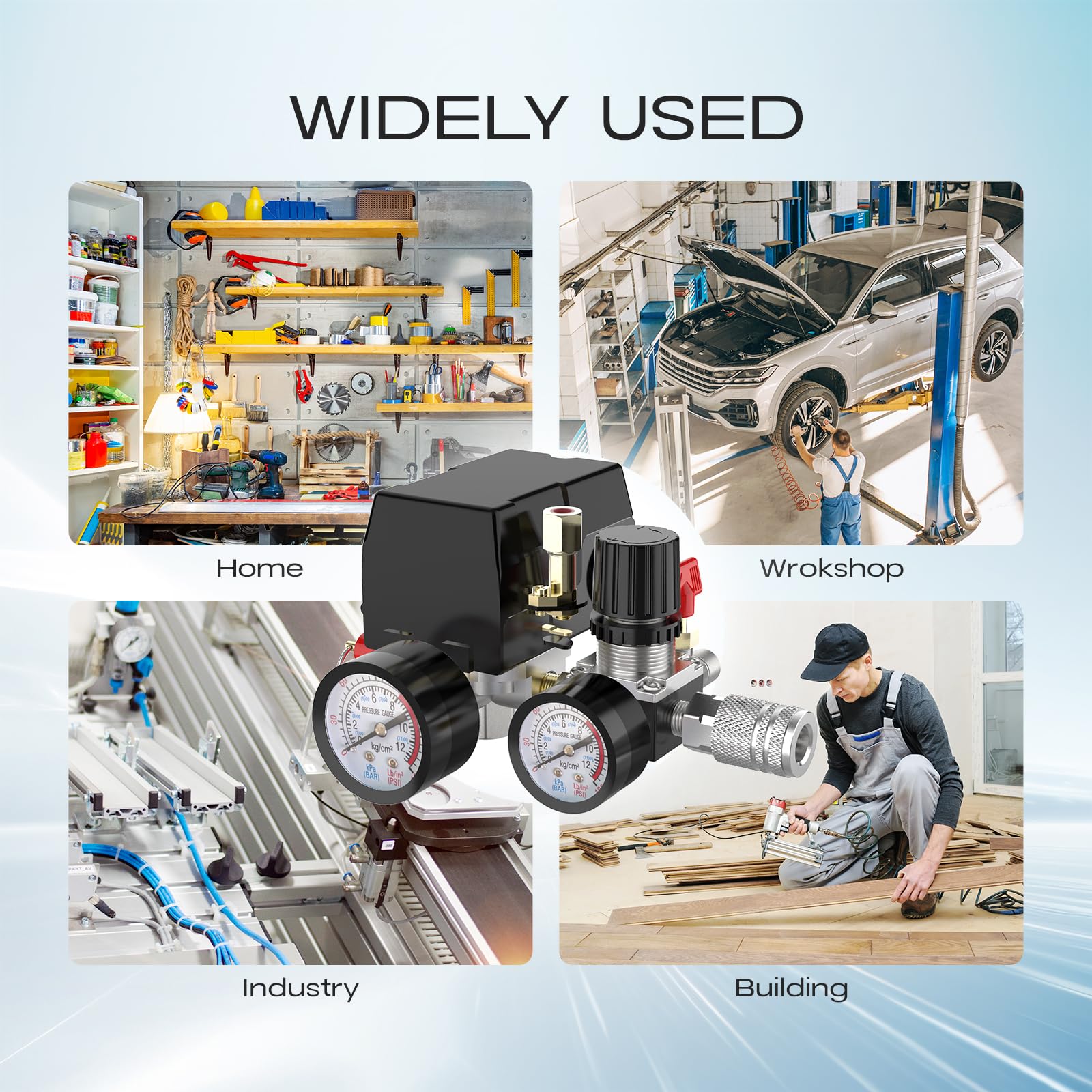 Air Compressor Pressure Switch - 90-120 PSI -8 Air Compressor Pressure Switch - 90-120 PSI -8