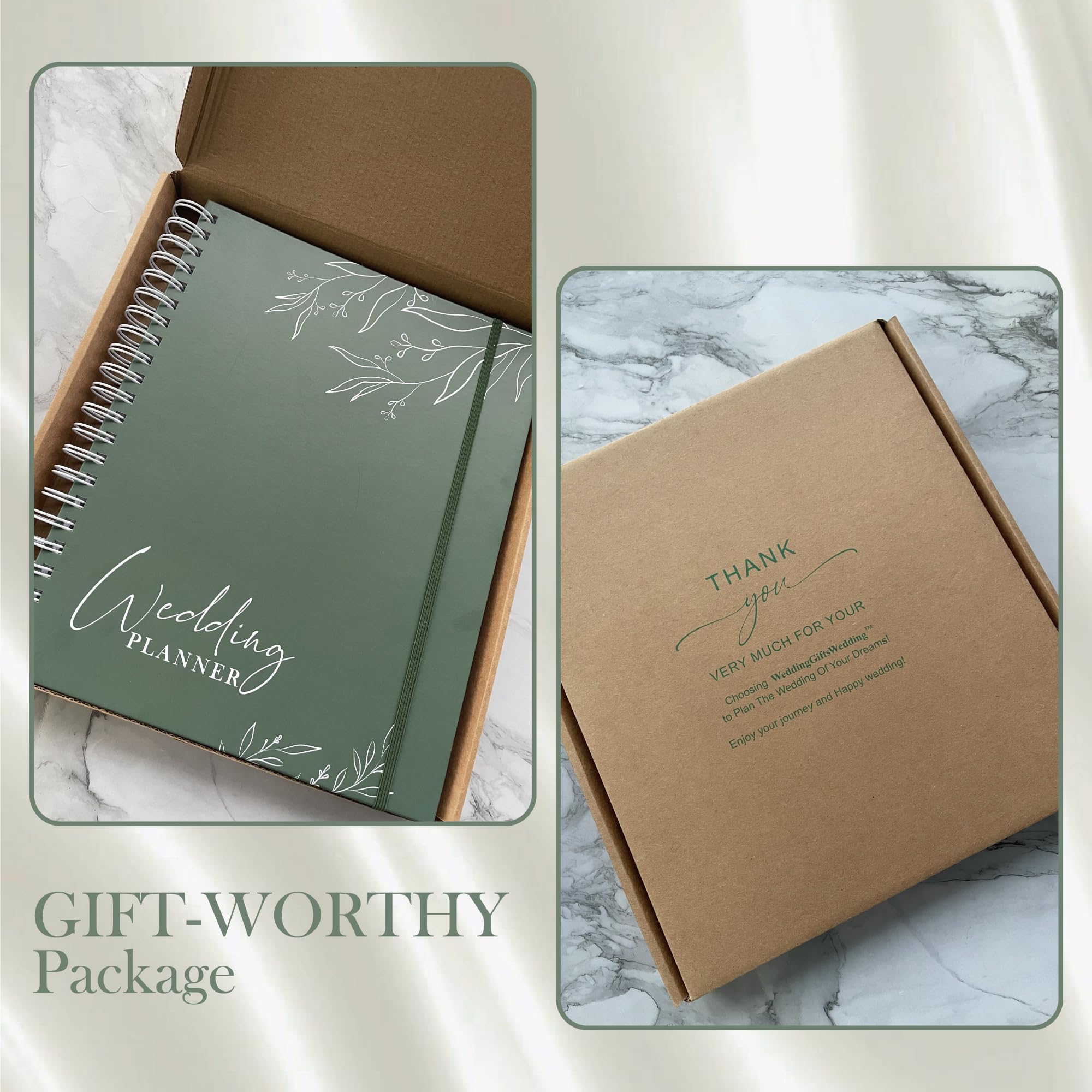 Mr&MrsGifts Libro di pianificazione di nozze e organizzatore Wedding Planner Book