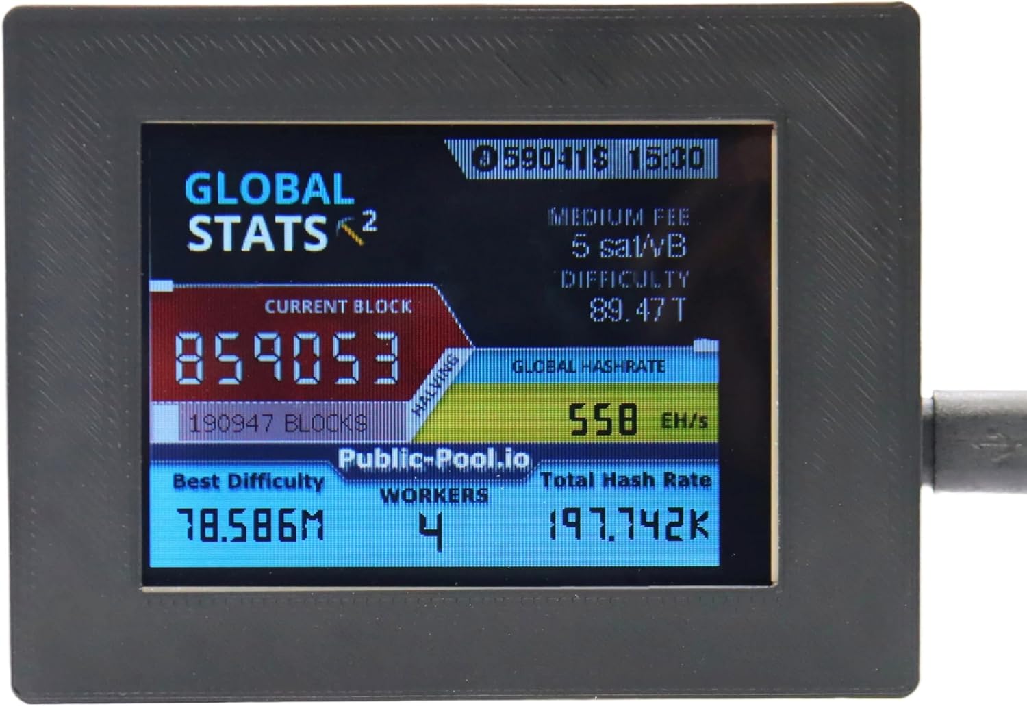 Nerd Miner V2 56KH/S 2.8 inch Display Firmware 1.6.3 Bitcoin Nerdminer Smart LCD Display Crypto Solo Lottery Miner Desk Miner